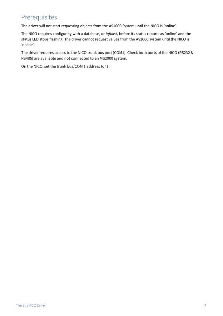Preview thumbnail of page 4 of the StfaNICO Driver Manual PDF document.